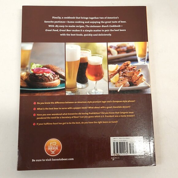 Great Food, Great Beer: The Anheuser-Busch Cookbook (SC, 2007) - Picture 2 of 3